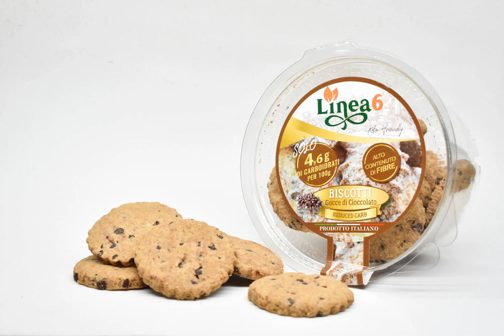 Biscotti con gocce di cioccolato low carb
