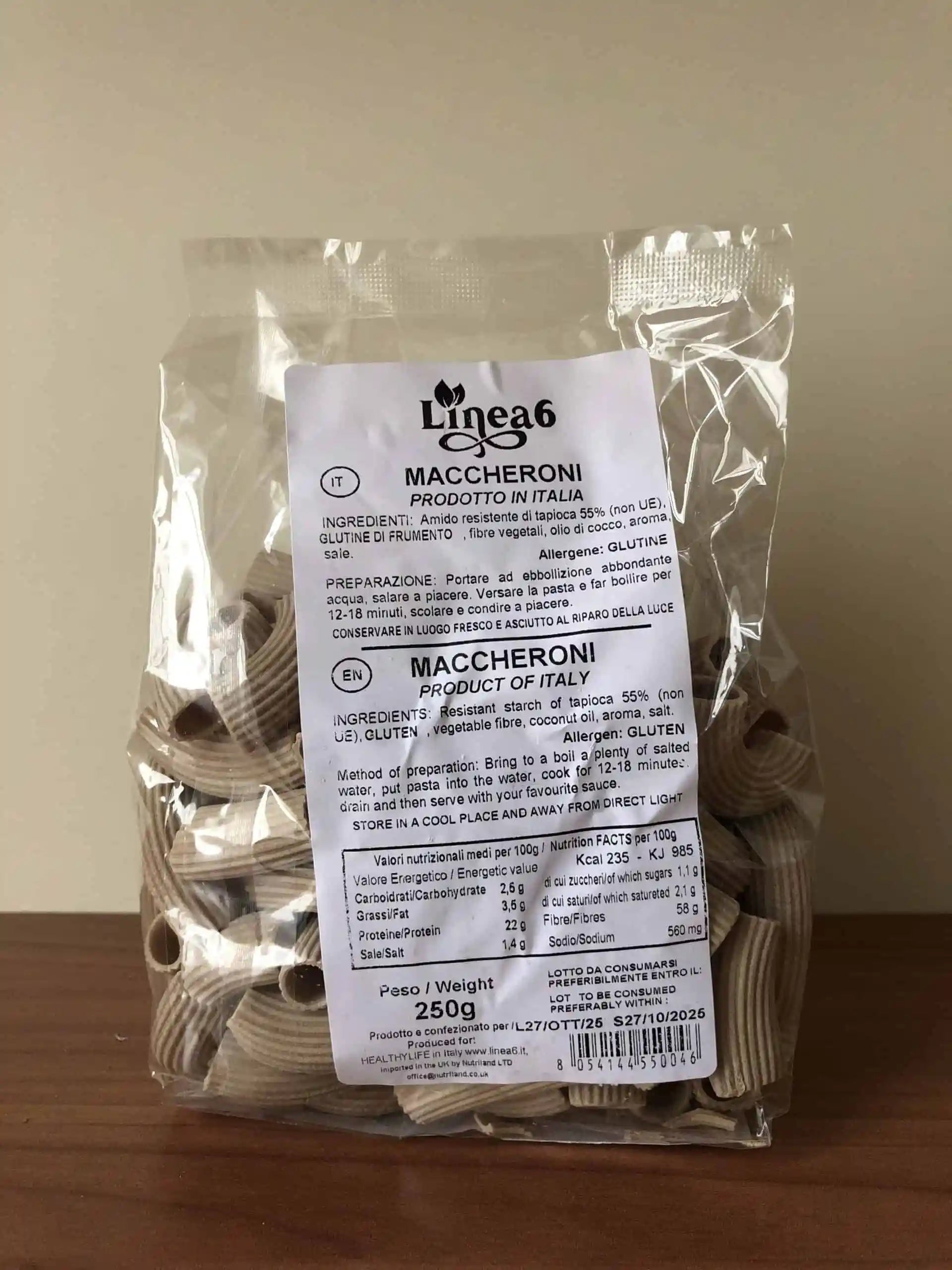 Rigatoni low carb 250g